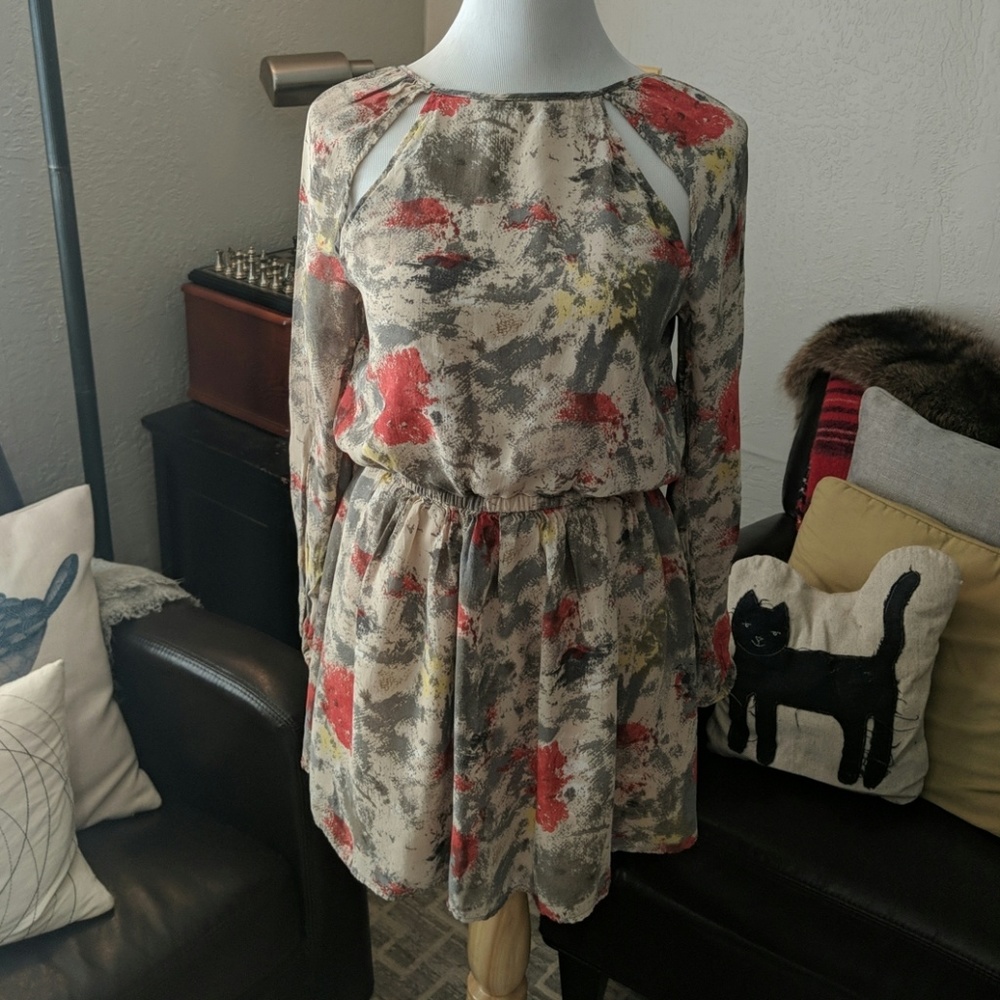 Dylan and Rose drop waist dress with cut outs